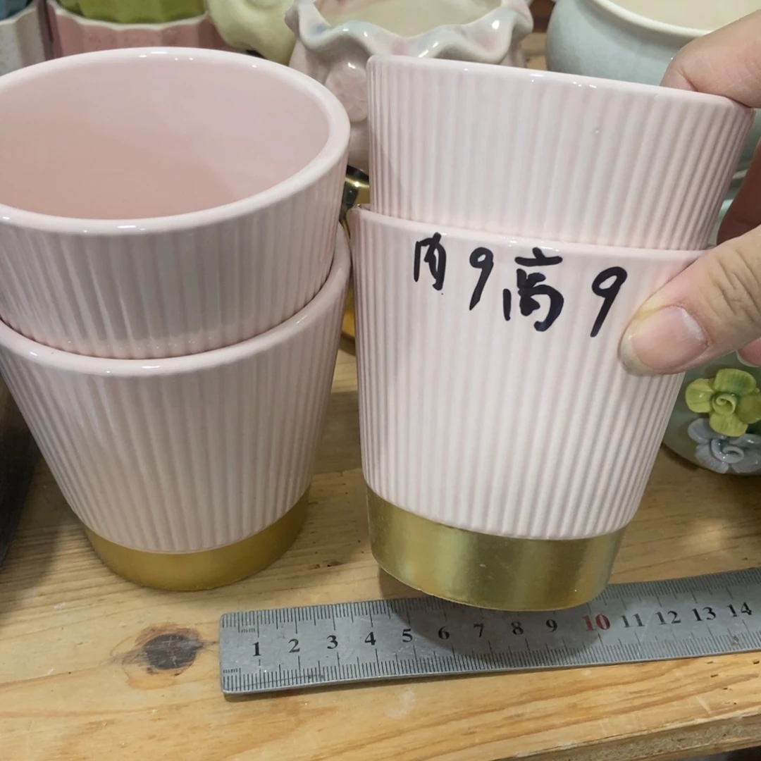 红陶高温陶瓷花盆