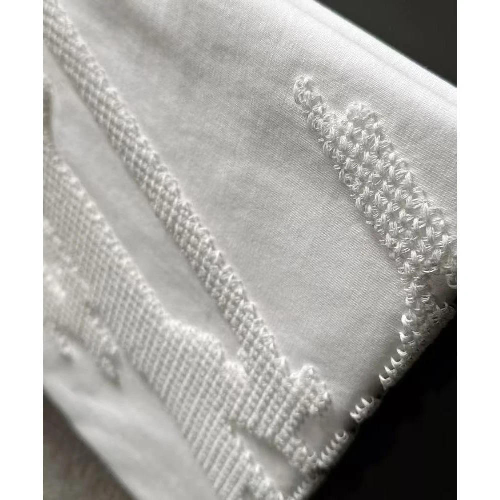 【涛涛 3182短袖】25年法式钩针刺绣限定款男女同款短袖