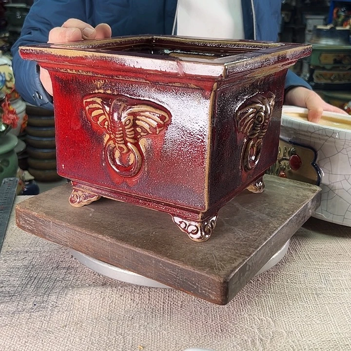 静***西泳坤堂石湾花盆微瑕