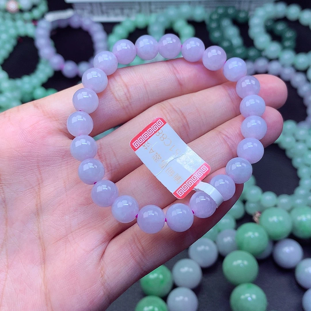 女***g翡翠未镶嵌毛衣链