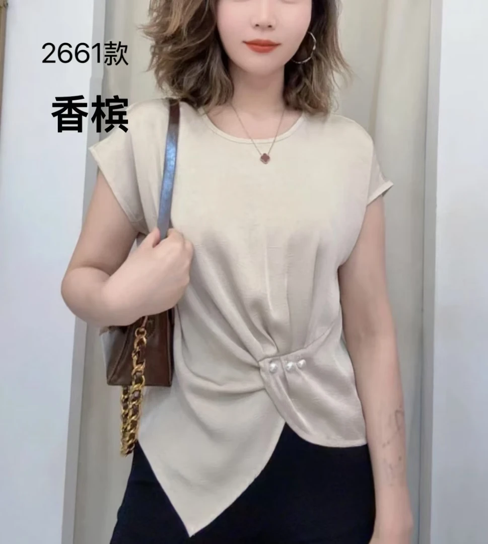 打底衫夏季设计感法式休闲小众节洋气衣服流行女短袖女款爆款T恤