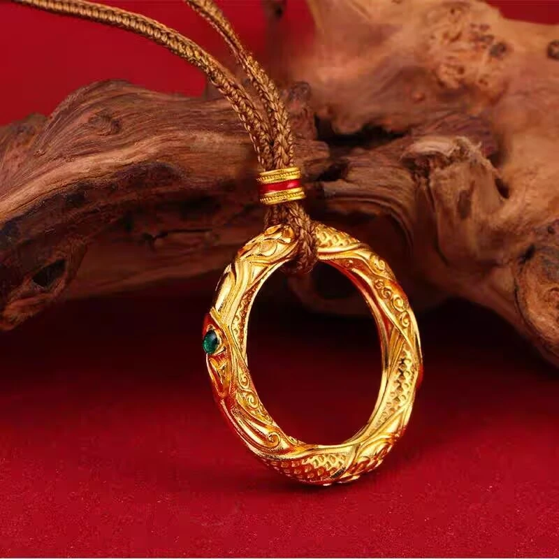 铜合金项链 《货号9235》哪吒同款乾坤圈吊坠项链女2025新款国风
