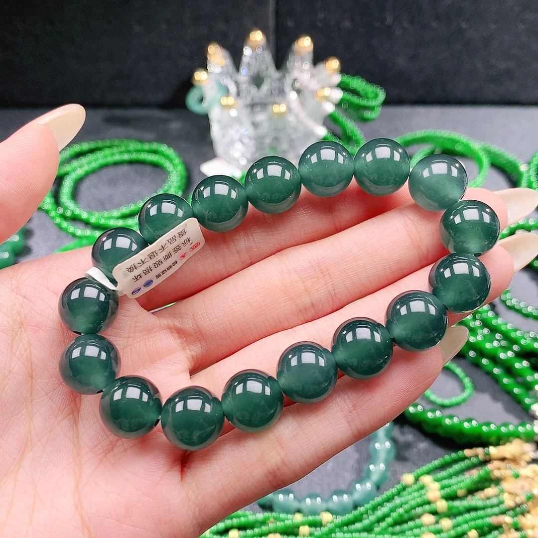 翡翠未镶嵌手链手链12.0
