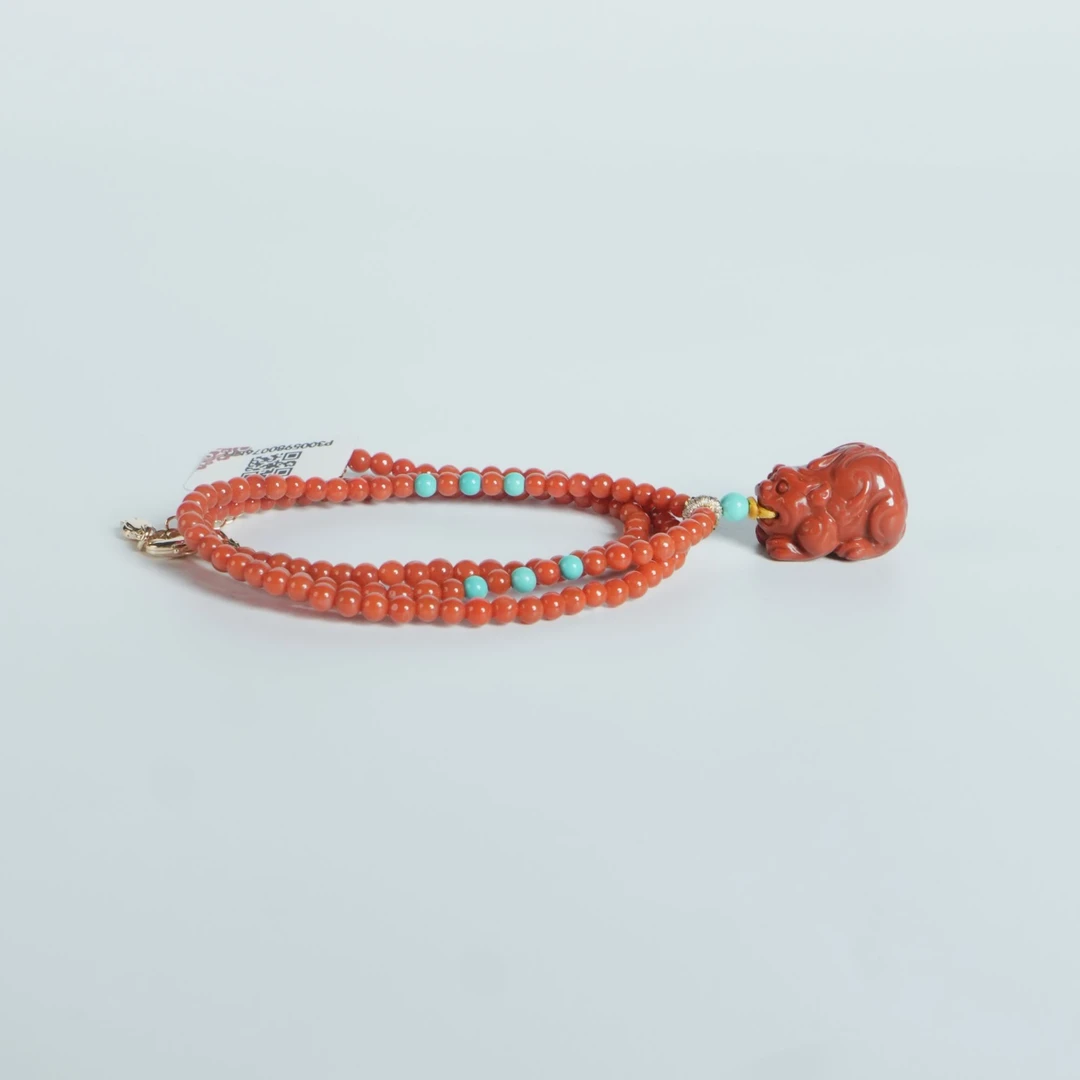 DY-M3971 南红貔貅项链 18.18g