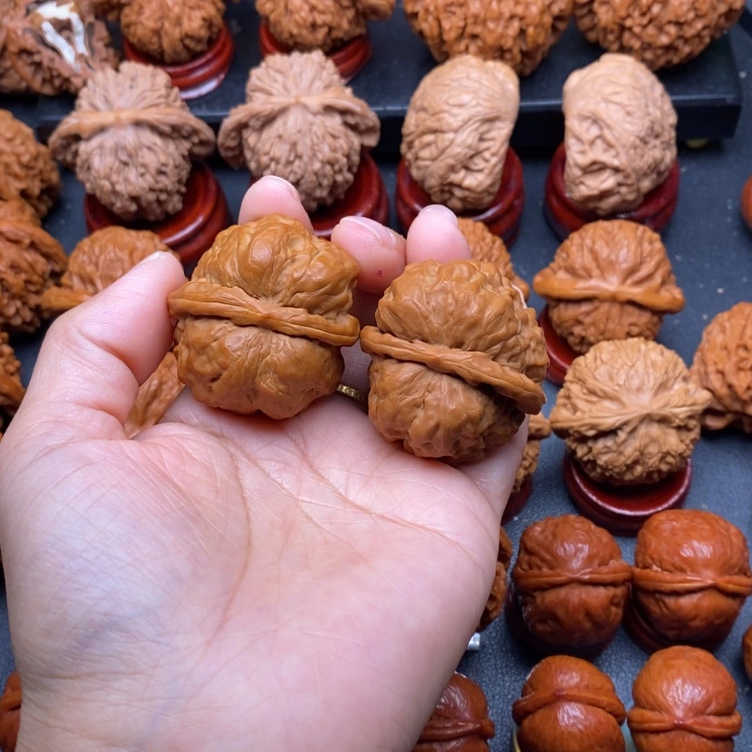 文玩核桃把件38蛤蟆练手对强迫症勿拍