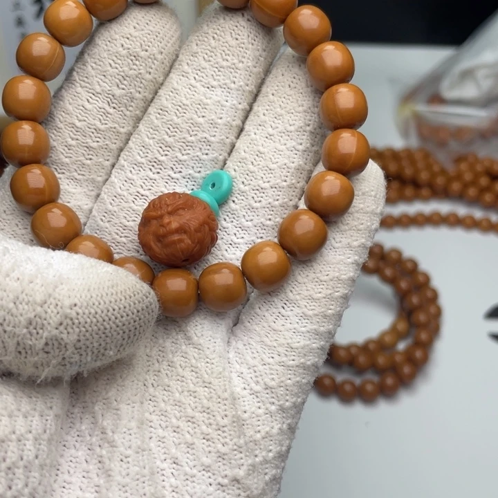 兀***鸣吊坠猴头核桃桶珠