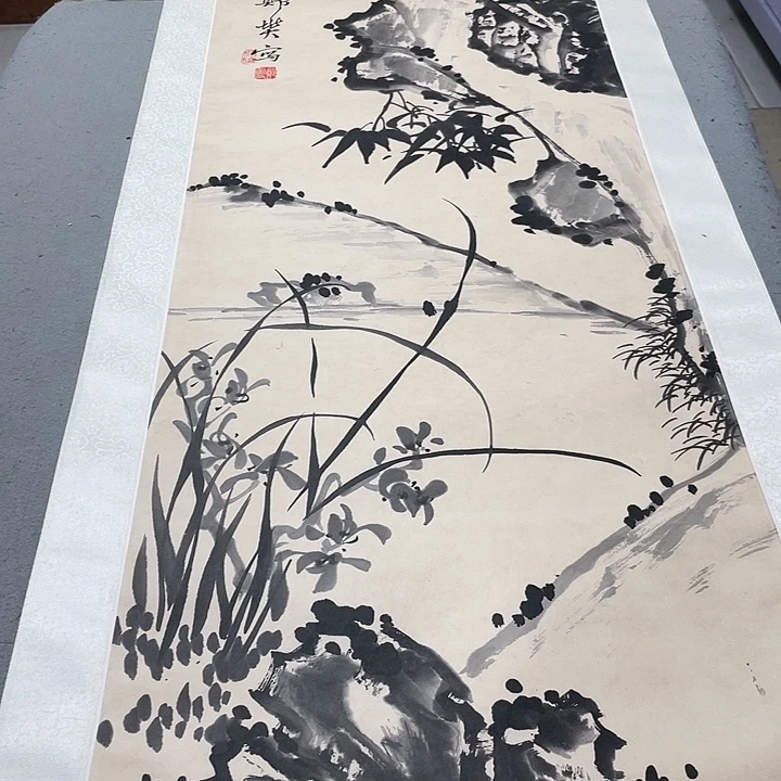 放***松画画画画画画画折扇