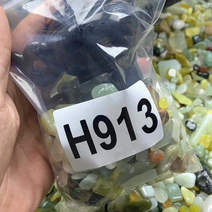 未镶嵌岫玉鱼缸石