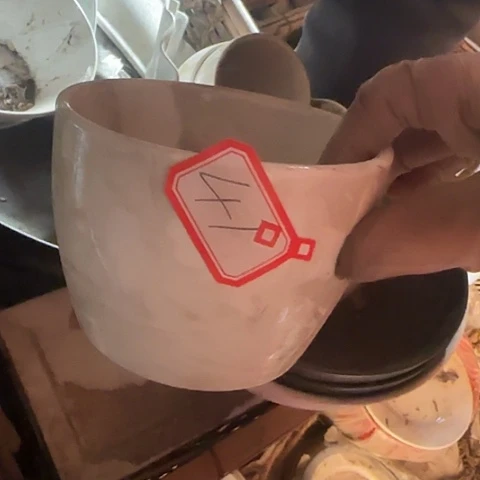 瓷片国营厂库存微瑕10.5厘米41