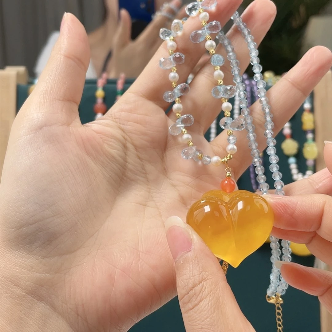 未镶嵌琥珀裸石琥珀吊坠