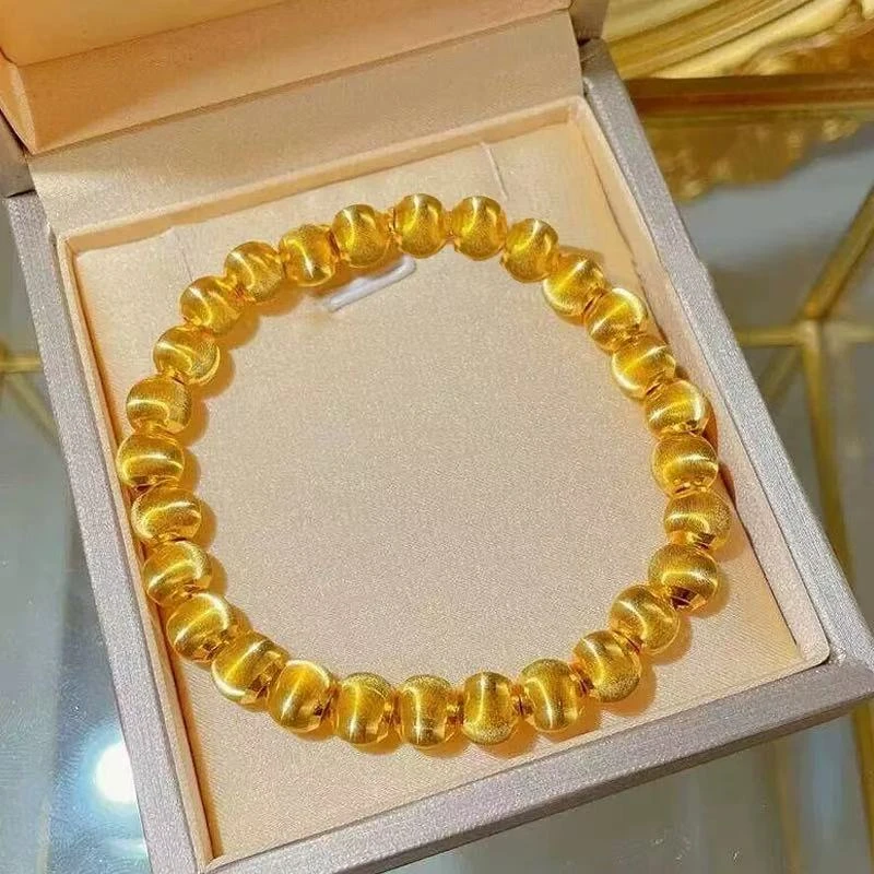 金红阁【徐总】时尚精品爆闪拉丝猫眼圆珠手链【SPCL40】