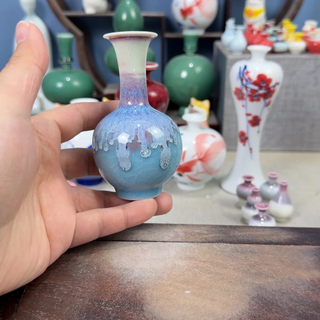 陶瓷手工小花器摆件