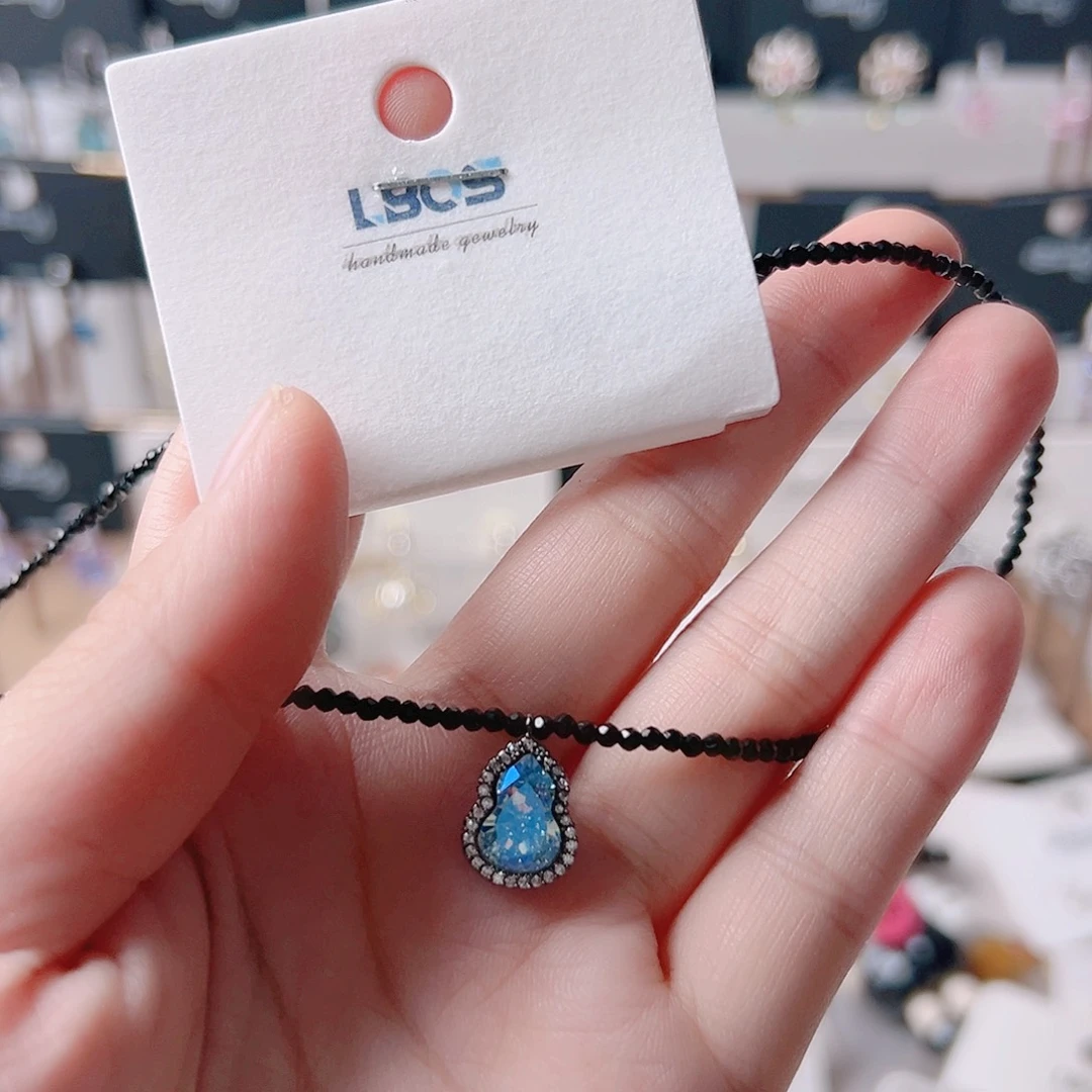 琉璃纯铜合金耳环