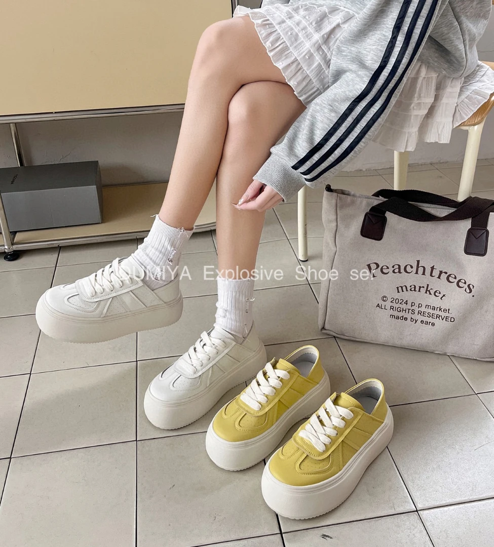 Meiky饼 小众设计 两穿厚底百搭透气潮流休闲鞋 2色