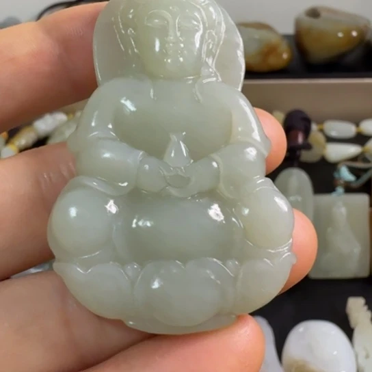 和田玉(白玉)未镶嵌颈饰