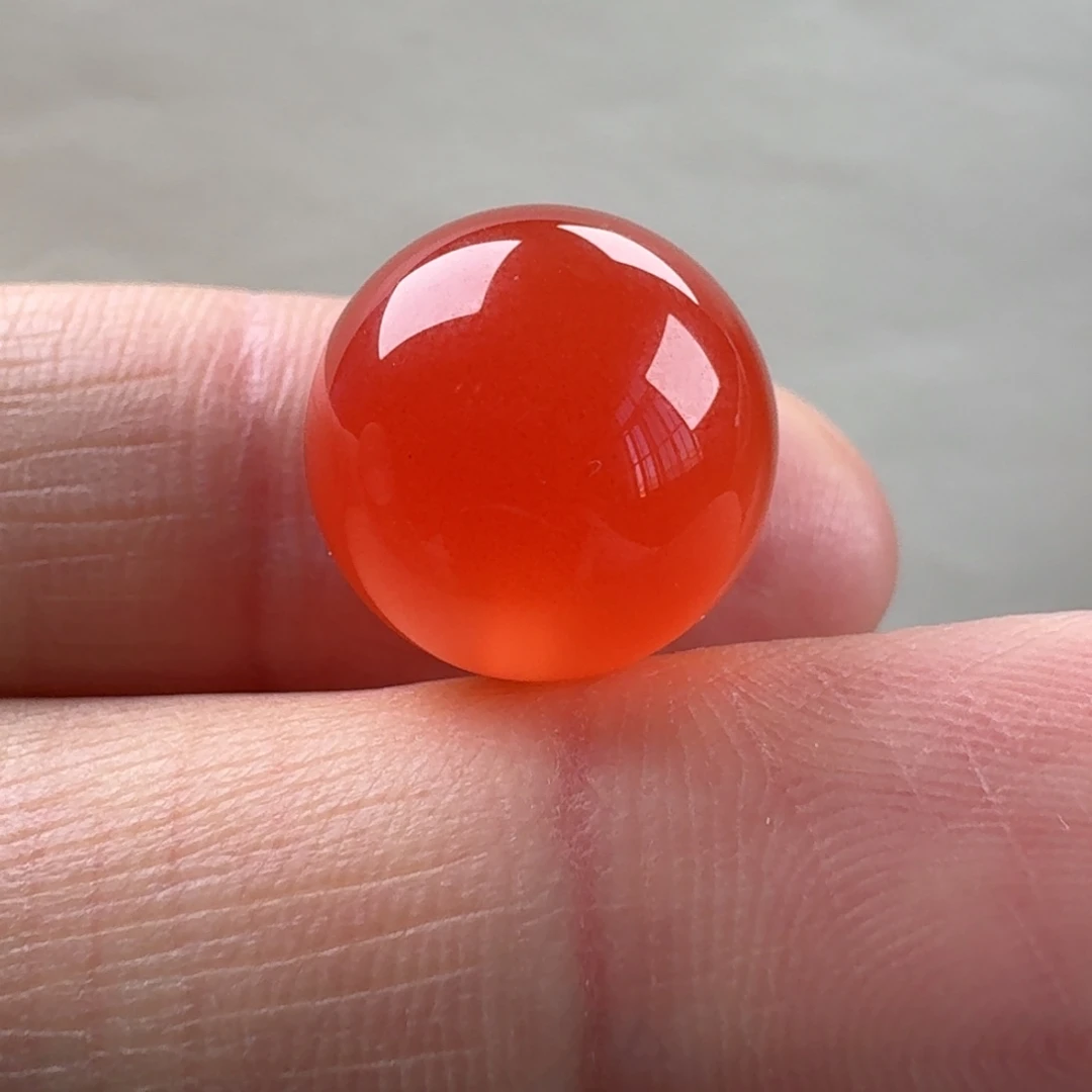 南红玛瑙未镶嵌圆珠13.3