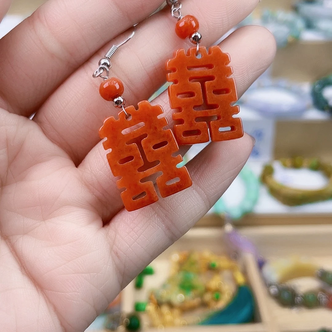 翡翠未镶嵌手链耳坠