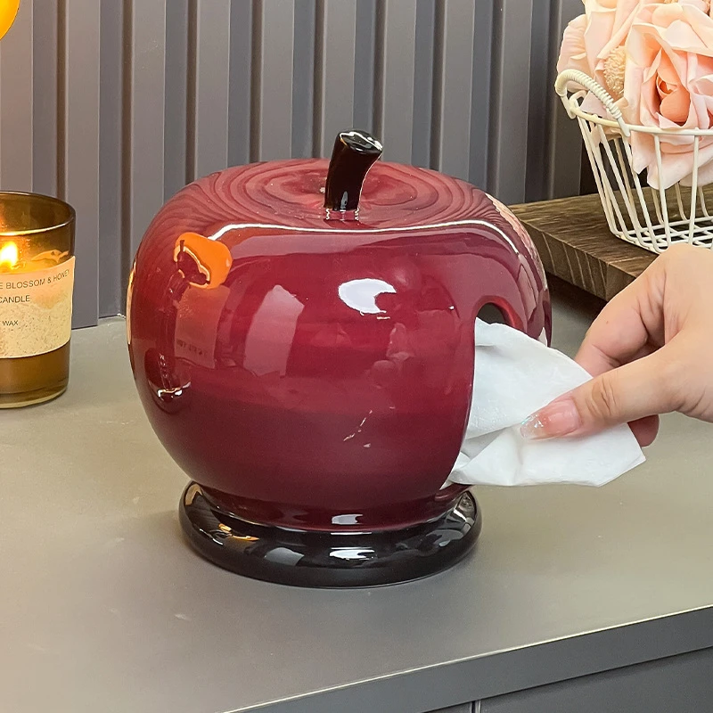 创意陶瓷客厅家用桌面装饰品摆件餐巾抽纸盒卧室收纳