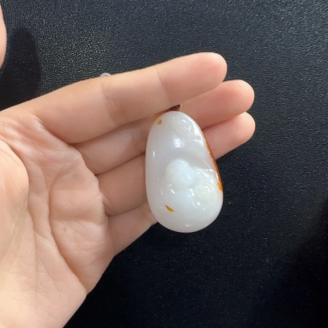 和田玉未镶嵌挂件