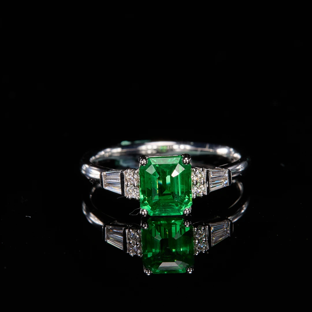 如苑珠宝18K金沙弗莱戒指/1.57/GUILD/卡扎尼/无烧