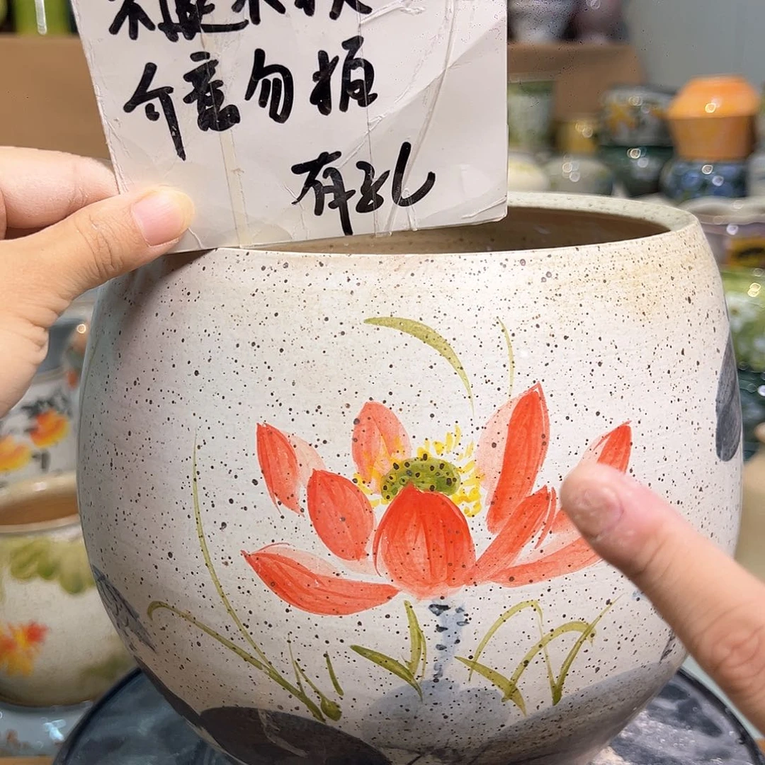 景德镇陶瓷花盆微瑕147