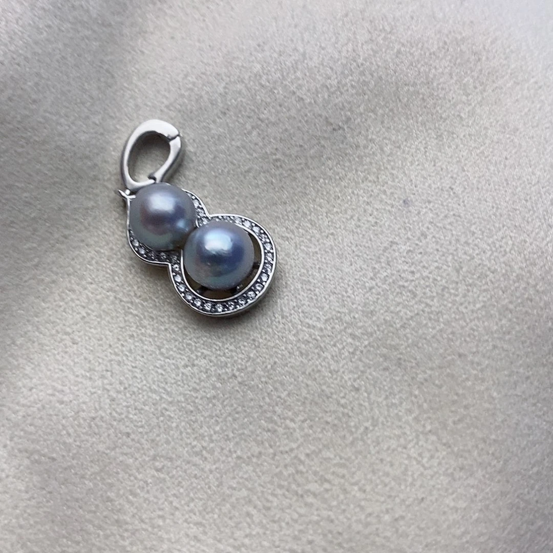【闪购商品】海水珍珠银S925镶嵌颈饰