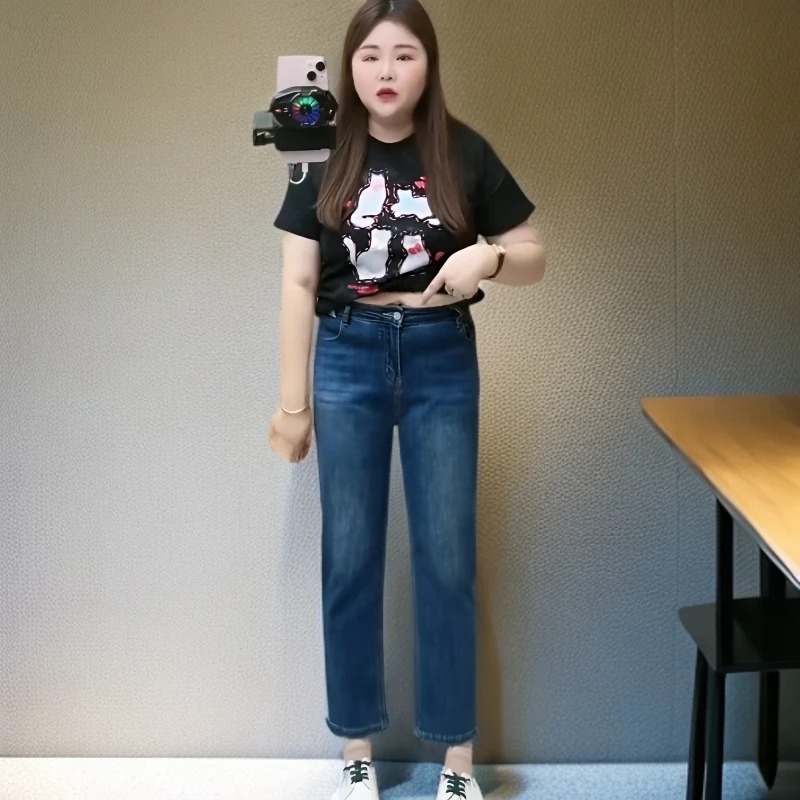 春秋款812升级版窄版显瘦时尚烟管直筒裤女牛仔裤