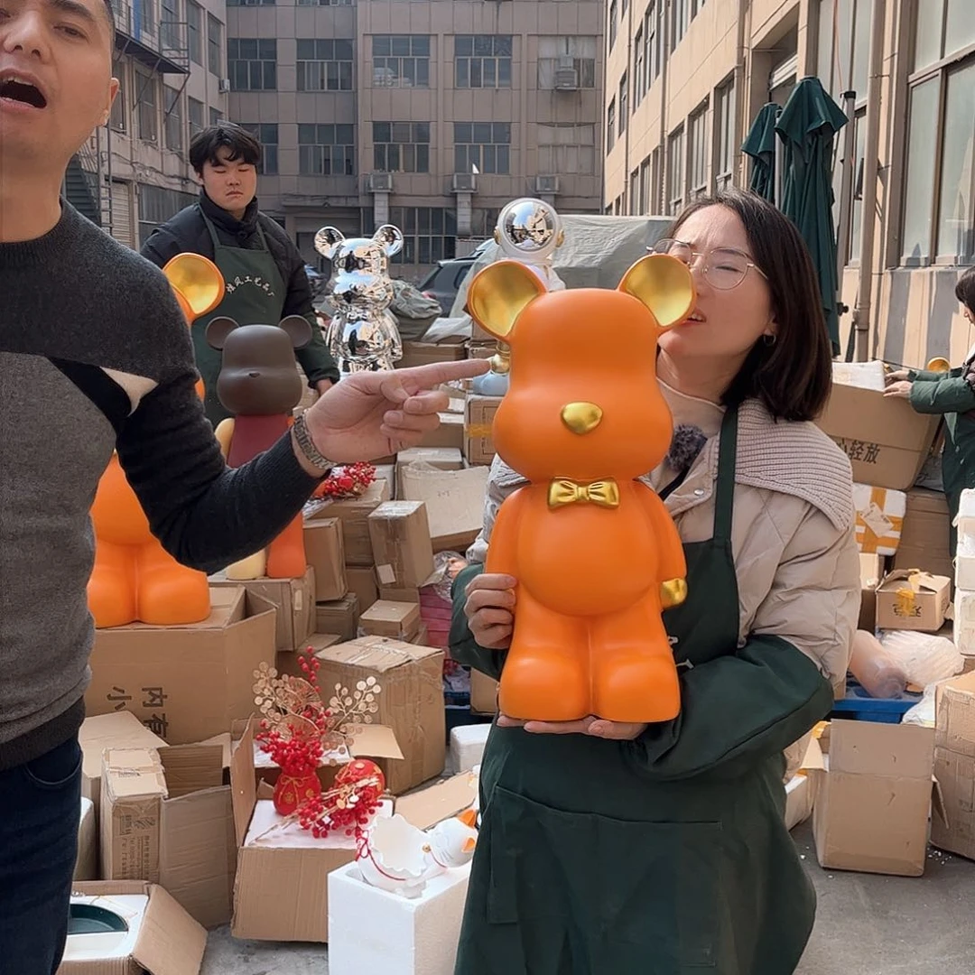 树脂335橘色摆件摆件工艺品