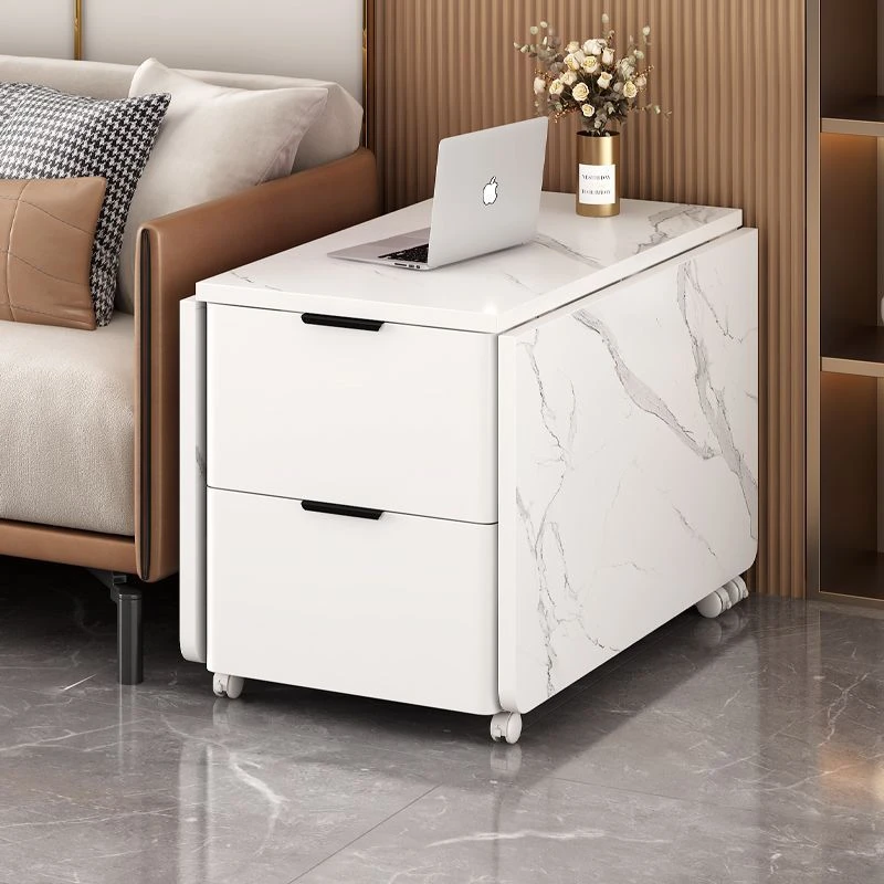 【一桌多用】家用客厅小户型茶几边几多用途带轮新款可移动折叠多