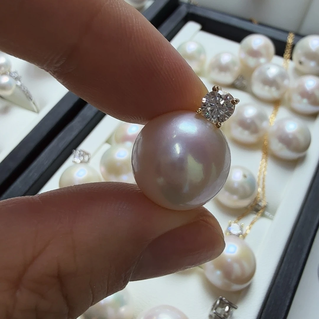 何****淡水珍珠银S925镶嵌颈饰