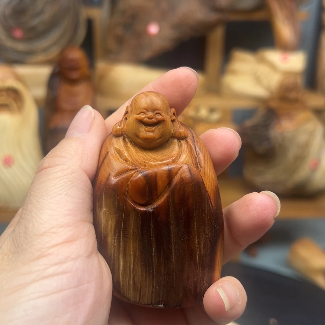 木周崖柏木摆件手把件