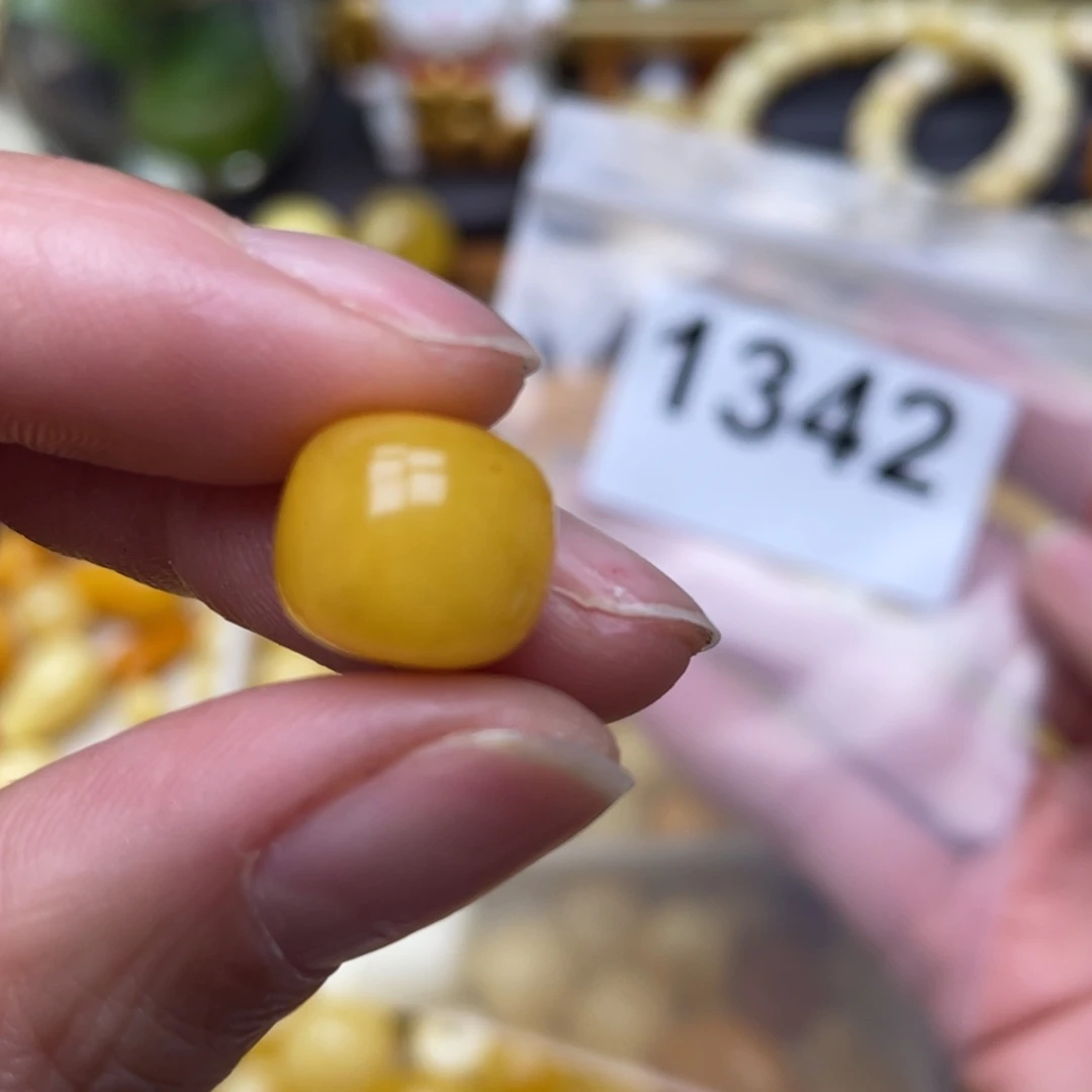 蜜蜡珠宝奇石未镶嵌小坑➕粉12