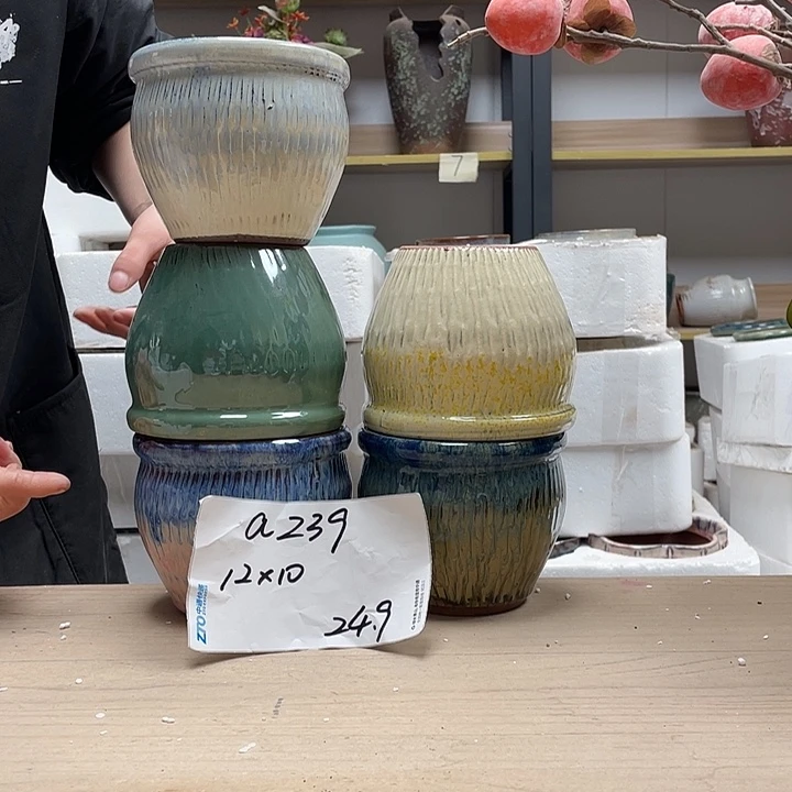 粗陶多肉花盆微瑕239