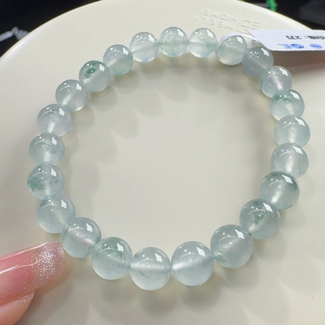 未镶嵌手链翡翠高冰晴底飘花卡8 炸光！巨漏！福利！