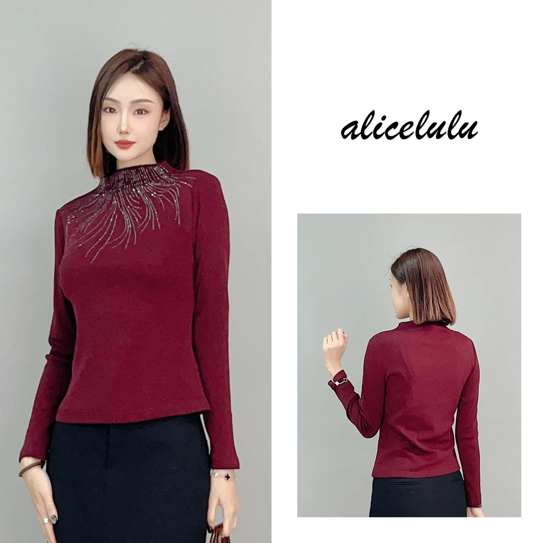 3 ALICE 闪耀自我衬衫 时髦烫钻 优雅显瘦 S1034910L