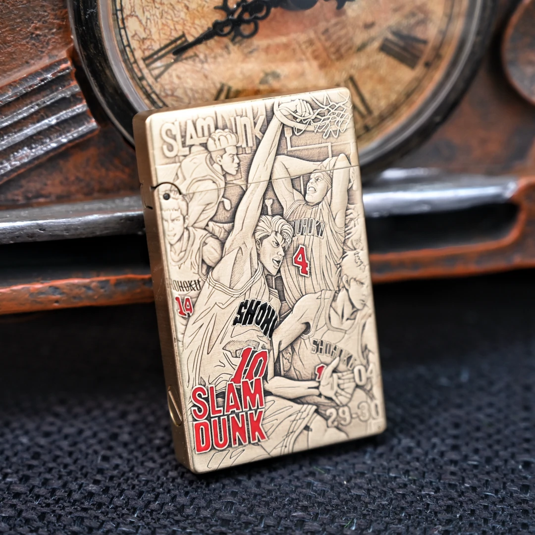 ZORRO佐罗799 【灌篮高手】超薄朗声黄铜浮雕珐琅彩男士打火机