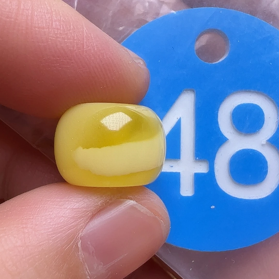 蜜蜡未镶嵌珠宝奇石13.5mm微瑕