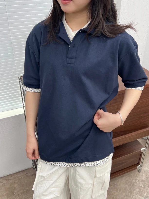 COEMES假两件Polo领T恤