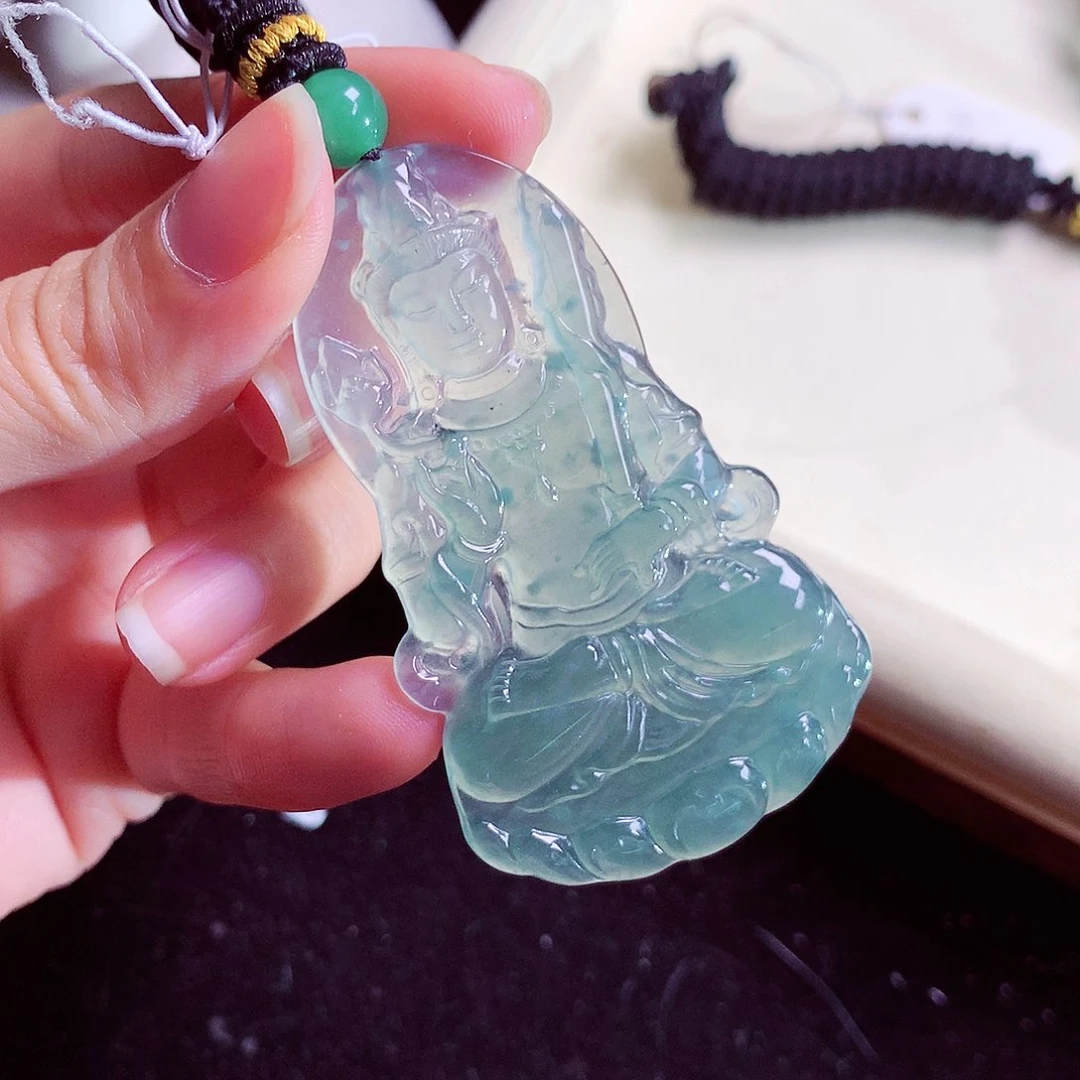 颈饰未镶嵌翡翠天然