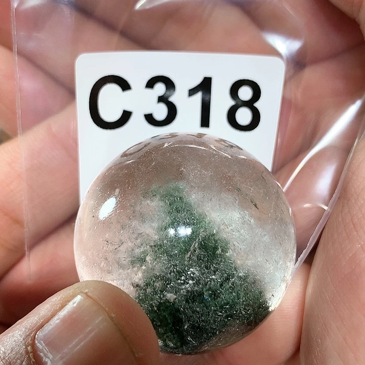 水晶天然水晶柱子C318未镶嵌齿*