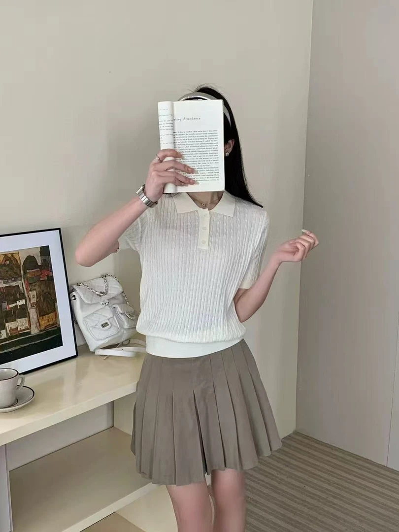 4605三炫家新款翻领人头马短袖