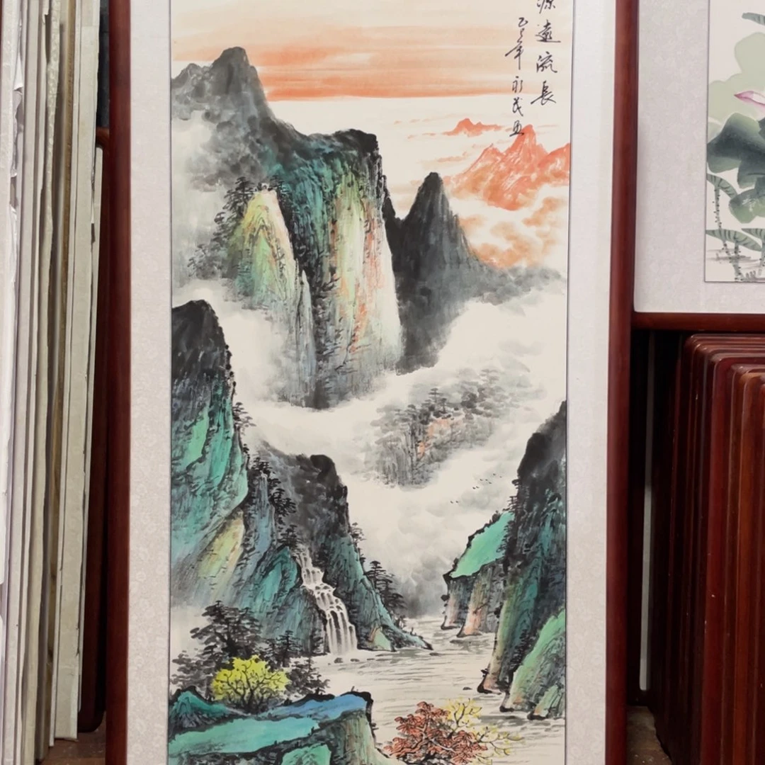 国画带框尺寸63*123厘米