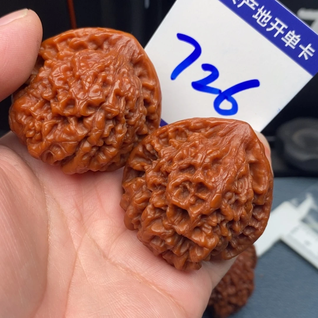 把件文玩核桃大官帽45