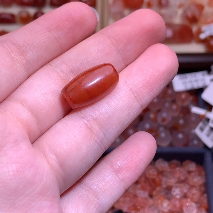 南红玛瑙未镶嵌珠宝半成品桶珠