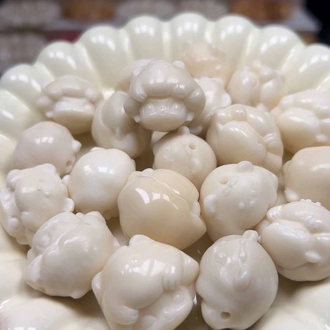 手串菩提根/象牙果瑕疵莫蒂头10颗有裂