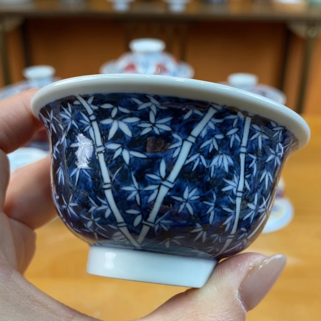 手绘现代茶具非古董