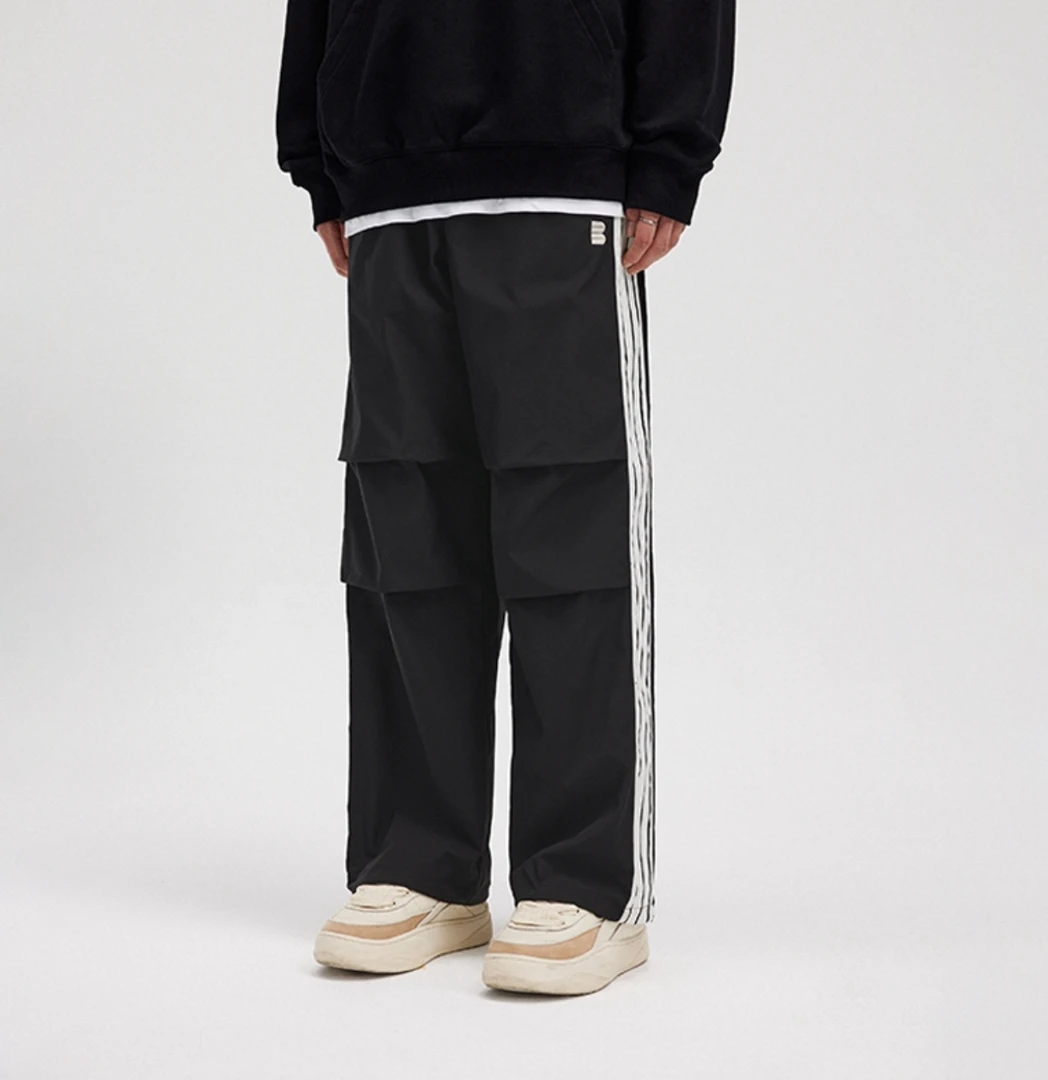 E04(ST)-52364-BON侧边织带拼接伞兵裤