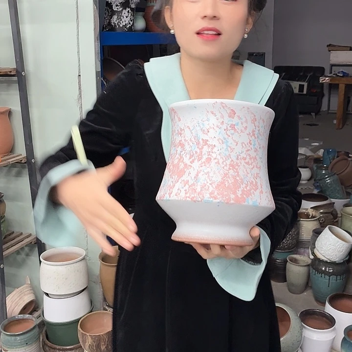 19×24 -粗陶花盆有孔-买买买