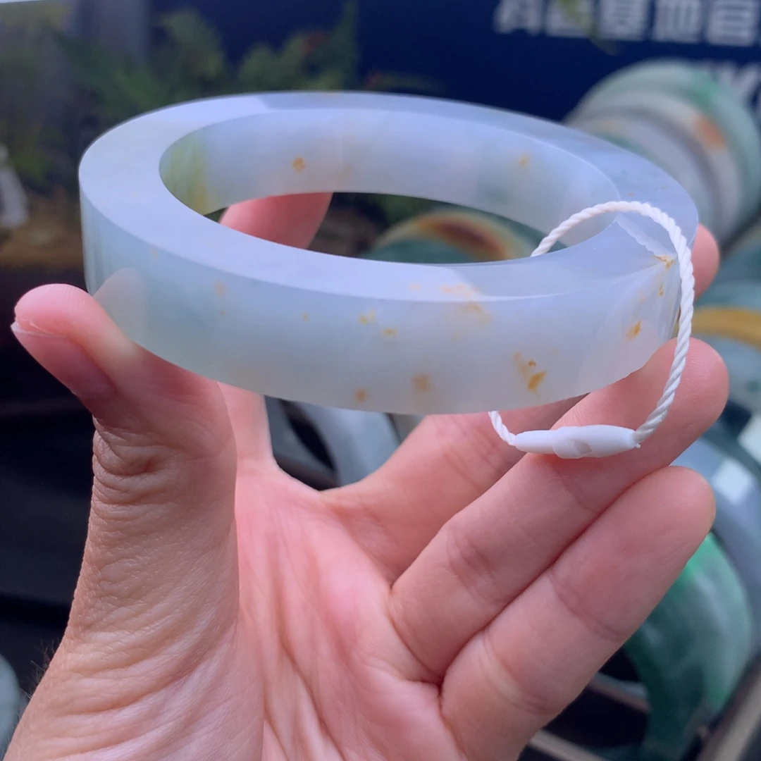 定制翡翠未镶嵌手镯定制不退不换