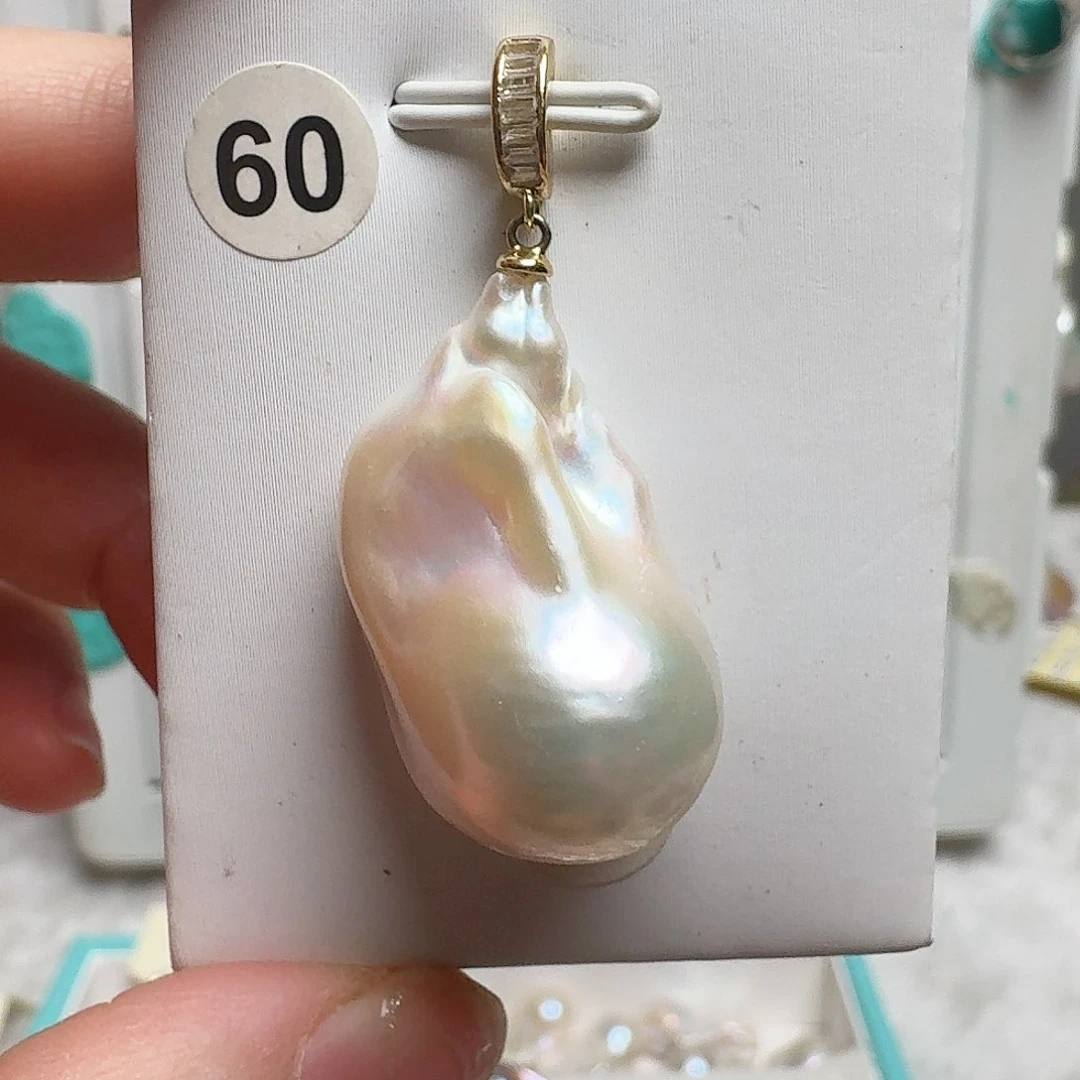 淡水珍珠颈饰银S925镶嵌